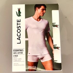 Men's Lacoste 3 pack t-shirts